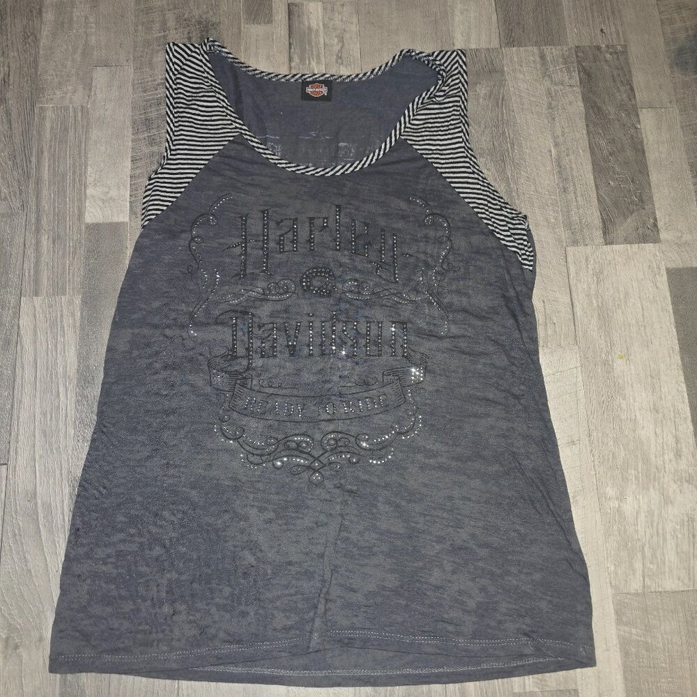Gray Harley Davidson tank top size L